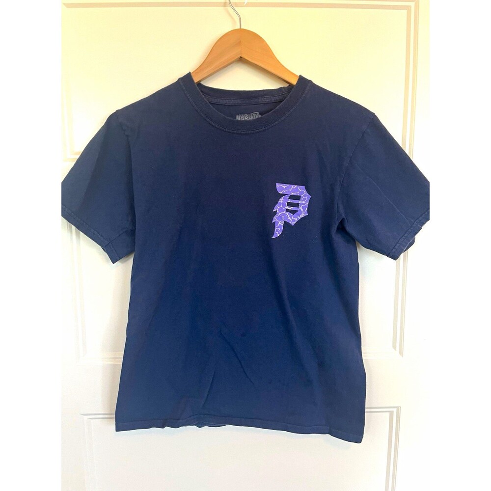Primitive Skateboarding Sasuke Uchiha Naruto Shippuden T-Shirt Black Purple S